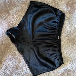 Black Silky Shorts